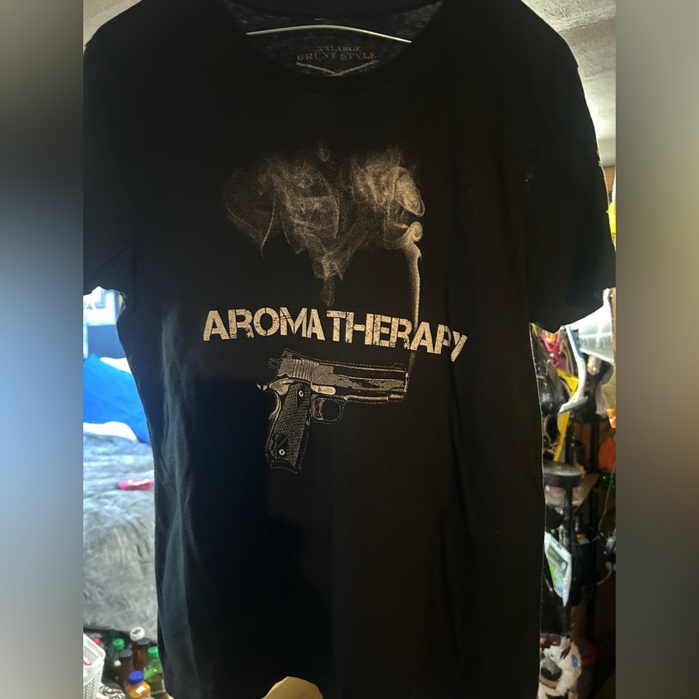 Grunt Style Black T-Shirt aroma therapy.